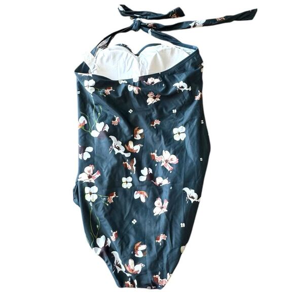 NWT Smismivo Swimwear Halter One Piece Medium Slimming Tummy Control Swimsuit - Picture 4 of 13